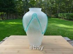 Murano Glass Scavo Applied Vine Vase