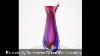 Murano Glass Sommerso Bud Vase Rose And Blue