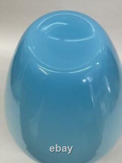 Murano Glass Tiffany Blue Opaque Vase