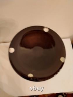 Murano Italy Art Glass Vase 1980's 20 inch vase signed Santi Murano HEAVY