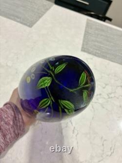 Murano Millifiori Cobalt Blue Glass Vase (Heavy)