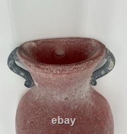 Murano Scavo Wall Pocket Vase Lot of 5 Blue Green Yellow Red