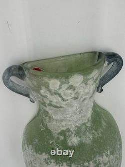 Murano Scavo Wall Pocket Vase Lot of 5 Blue Green Yellow Red