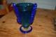 Murano Vase Blue Art Glass