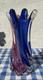 Murano glass vase italy Blue/purple