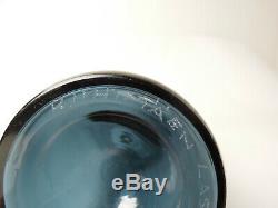 Nanny Still Bottle Vase Glass Riihimmaen Lasi Oy MID Century Signed 32 CM Blue