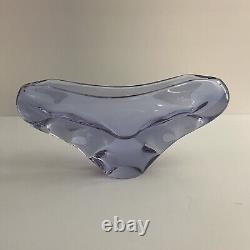 Neodymium Purple Blue Art Glass Vase Organic Czech Zelezny Brod Sklo ZBS 10IN