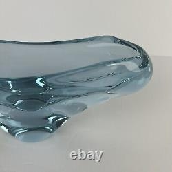 Neodymium Purple Blue Art Glass Vase Organic Czech Zelezny Brod Sklo ZBS 10IN