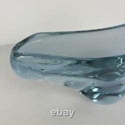 Neodymium Purple Blue Art Glass Vase Organic Czech Zelezny Brod Sklo ZBS 10IN