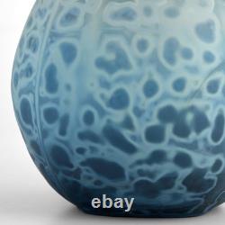 New Abstract Modern 12 Blue Glass Vase