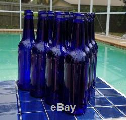 Nice Lot 100 Cobalt Blue Glass Beer Bottles For Vases Bottle Trees Crafts Herbs