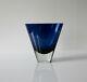 Nuutajärvi Kaj Franck KF 234 Vintage Deep Blue Art Glass Vase