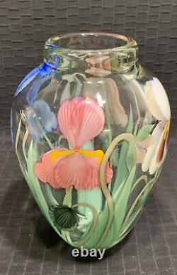 Orient & Flume Ed Alexander Signed & Numbered Floral Vase 9 Rare Mint