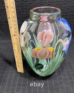 Orient & Flume Ed Alexander Signed & Numbered Floral Vase 9 Rare Mint
