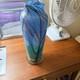 Orient and Flume Hand Blown Almond Blossom Vase, Signed by Artist