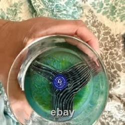 Orient and Flume Hand Blown Almond Blossom Vase, Signed by Artist