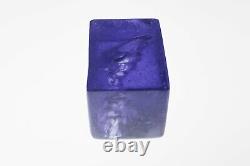 Original Art Glass Pate de verre Crystal sculpture signed LRC Aquarium