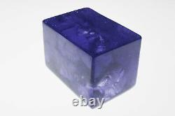 Original Art Glass Pate de verre Crystal sculpture signed LRC Aquarium