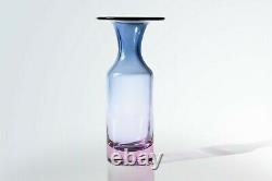 Original Mid-Century Blue & Lilac Glass Vase by Tapio Wirkkala for Iittala