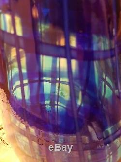 Original Murano Glass Italy Eros Raffael Vase cobalt