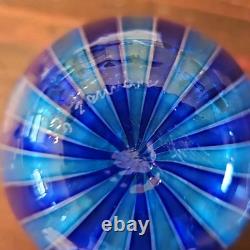 Orland Zennaro Murano Glass Vase, Italy, 1960 Blue & Green Mid-Century Modern