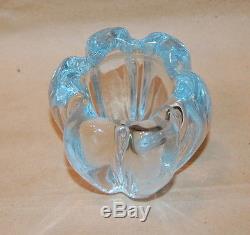 Orrefors Vicke Lindstrand Stella Polaris Ice Blue Glass Vase