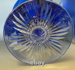 Outstanding 1920s Pairpoint Cobalt Blue Cut Glass 8 Tall Vase