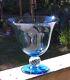 Pairpoint Art Glass Marina Blue Vase