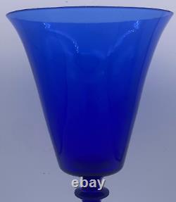 Pairpoint Vintage Art glass Vase Cobalt Blue with Controlled bubble