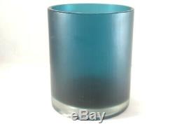 Paolo Venini Murano Italia Signed Blue Green Inciso Vase Jar Stunning Rare