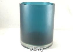 Paolo Venini Murano Italia Signed Blue Green Inciso Vase Jar Stunning Rare