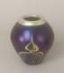 Phoenix Studios Favrile Glass Amber Feather Folded Lip Vase Signed Carl Radke
