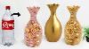 Plastic Bottle Flower Vase Making Look Like Ceramic Vase