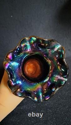 (Possibly) Imperial Freehand #425, Antique (1920s) Iridescent art glass vase