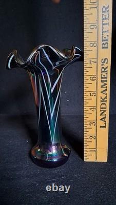(Possibly) Imperial Freehand #425, Antique (1920s) Iridescent art glass vase