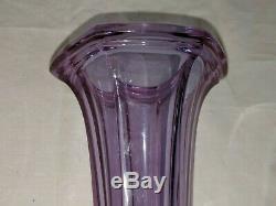 Purple Lead Crystal VASE ALEXANDRITE Dichroic Moser Germany 8 EXC. Blue/Purple