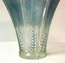 R. Lalique France EPIS 6.5 Vase, Blue Patina / Staining, c. 1930's