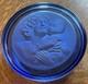 RARE 1935 Val Saint Lambert Cobalt Blue Luxval Box Mod&egrave;le 53 Pristine Art Deco