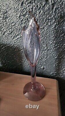 RARE Neodymium glass vase With Selenium