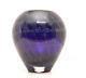 RARE Tim Lazer Art Glass Vase Blue Purple Wave Design 7 Tall