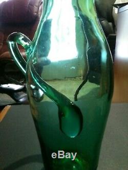 Rare Blenko Glass Cat Vase By Wayne Husted