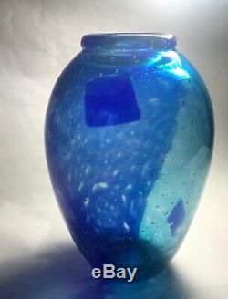 Rare Dino Martens Murano Art Glass Vase withInternal Decoration Vintage Italian