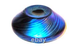 Rare Early Fred Carder Decorated Blue Aurene Vase Model #750 LionsGateAntiques