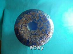 Rare Loetz Glass Iridescent Cobalt Vase