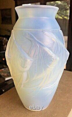 Rare Sabino Paris Art Deco Glass Fish Vase