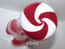 Red White & Blue America Art Glass Vase 1088