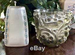 René Lalique 1919 Fleurettes Vase Great Condition Signed R Lalique (Rene)