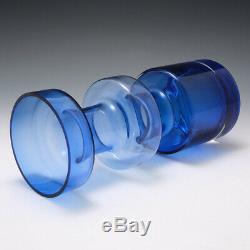 Riihimaki Blue Hooped Vase 1965-70