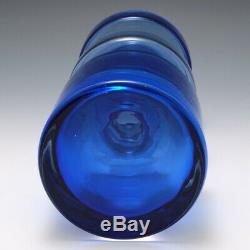 Riihimaki Blue Hooped Vase 1965-70