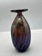 Robert Coleman Iridescent Purple Gold Blue Art Glass Vase Marked Vtg Abstract 5